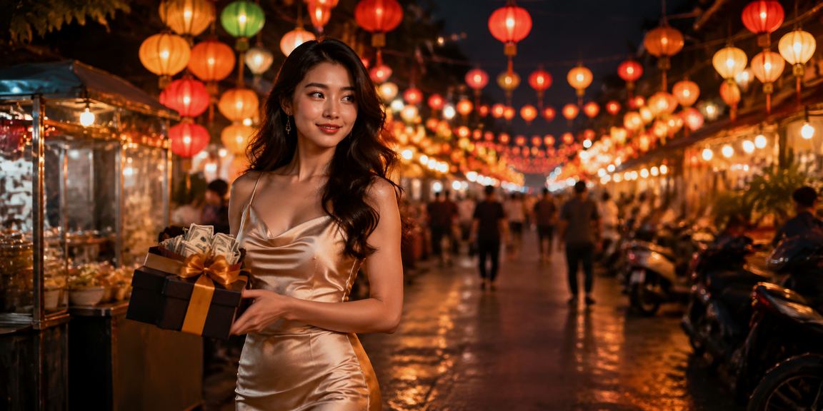 Khung cảnh phố cá cược phát triển về đêm tại Ninh Bình